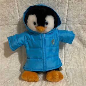 Build a Bear Penguin with Blue Winter Coat